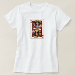 Cowgirl Midwest Queen of Hearts Card - Liebe Luck T-Shirt