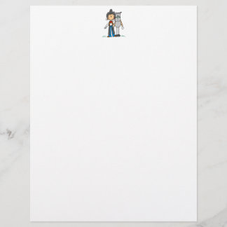 Cowgirl mit Strichmännchen Letterhead