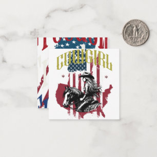 COWGIRL MITTEILUNGSKARTE