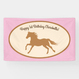 Cowgirl-Pferdepony-niedliches 1. Banner