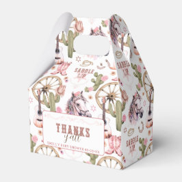 Cowgirl Pink Western Baby Showbox Geschenkschachtel