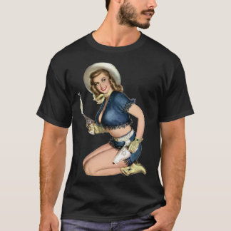 Cowgirl Pinup Classic T - Shirt