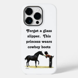 Cowgirl Pinup mit Pferdezelle Fall Case-Mate iPhone 14 Pro Hülle