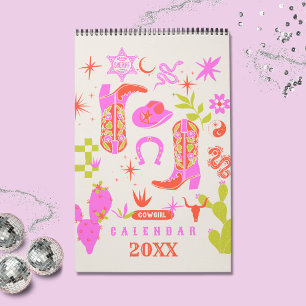 Cowgirl-Planer Kalender