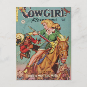 Cowgirl Postkarte