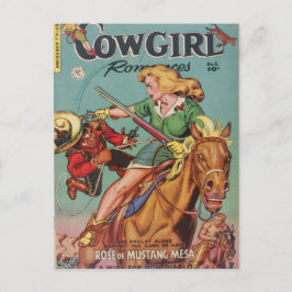 Cowgirl Postkarte