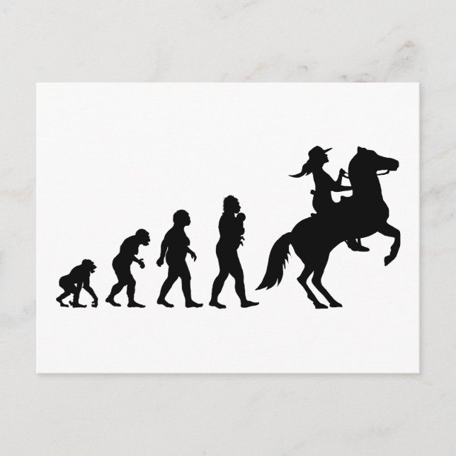 Cowgirl Postkarte (Vorderseite)