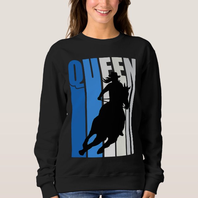 Cowgirl Queen Rodeo Women Southern Girls Western B Sweatshirt (Vorderseite)