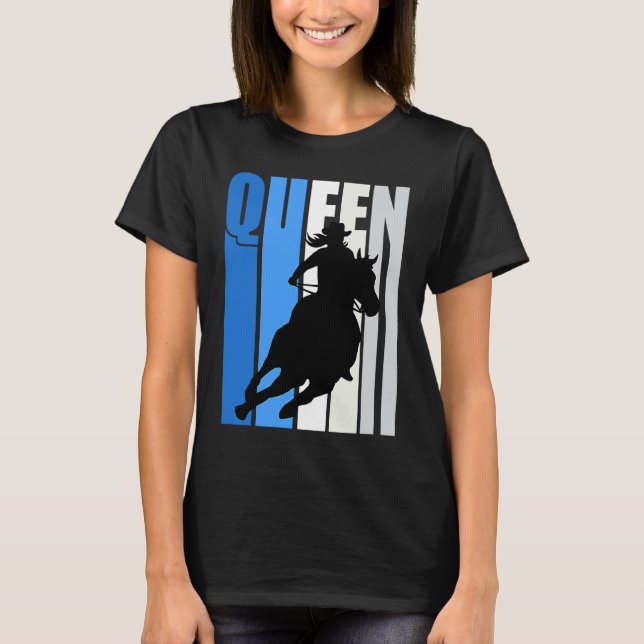 Cowgirl Queen Rodeo Women Southern Girls Western B T-Shirt (Vorderseite)
