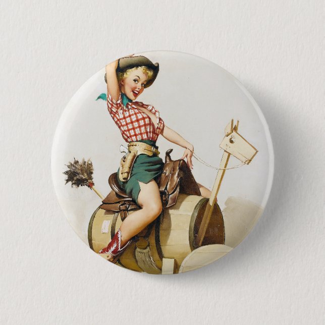 Cowgirl Riding Button Up (Vorderseite)