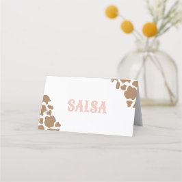 Cowgirl Rodeo Birthday Food Labels Platzkarte