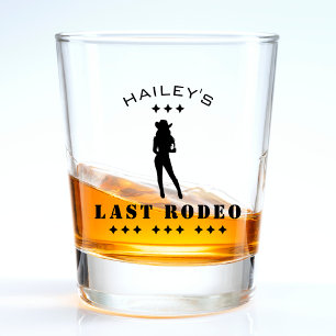 Cowgirl-Rodeo-Hochzeits-Junggesellinnen-Abschiedsp Schnapsglas