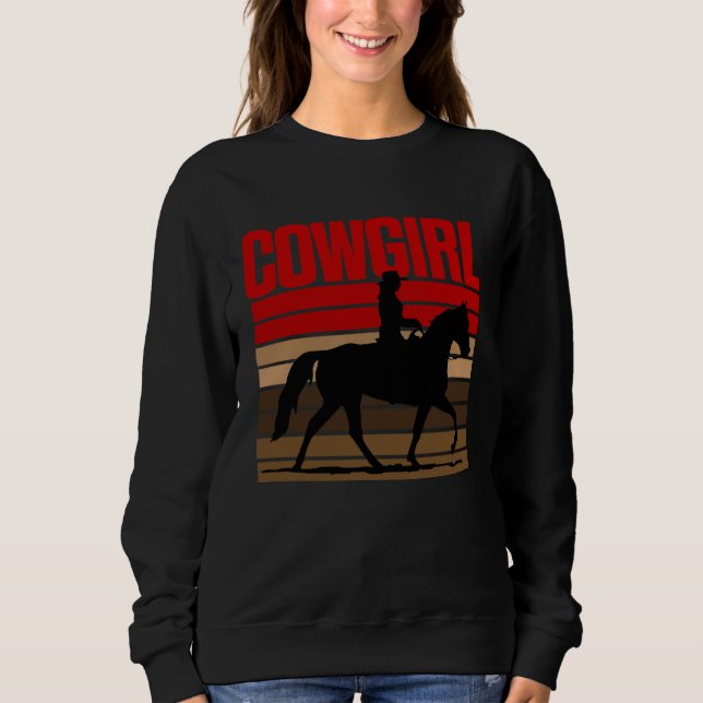 Cowgirl Rodeo Horse Country Graphic for Women and  Sweatshirt (Vorderseite)