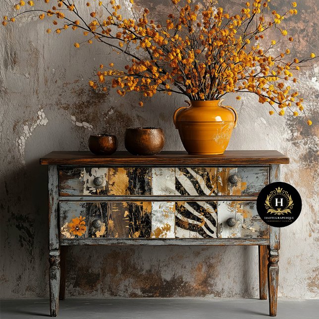 Cowgirl Rustic Western Country Wood Decoupage Seidenpapier (Von Creator hochgeladen)