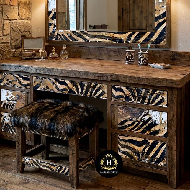 Cowgirl Rustic Western Country Wood Decoupage Seidenpapier (Von Creator hochgeladen)