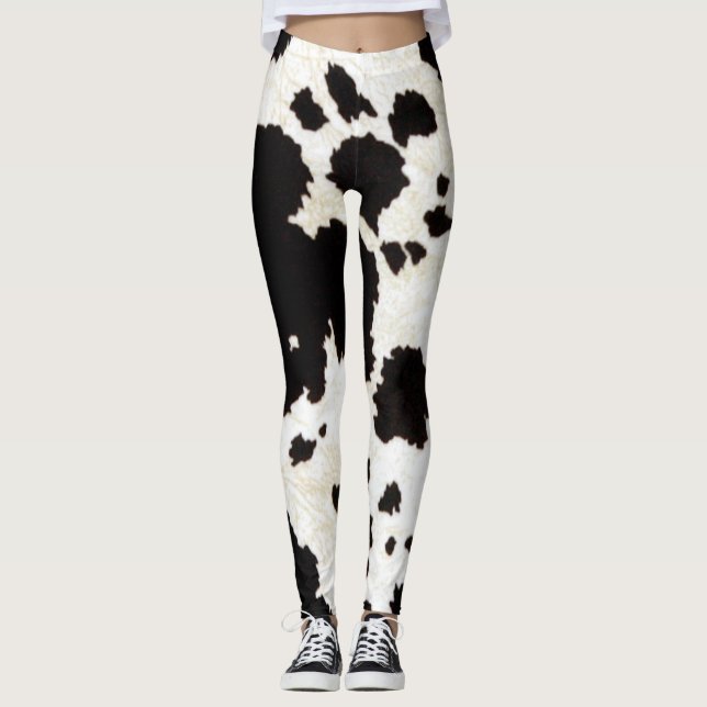 Cowgirl Rustikale Kuhhaut Leggings (Vorderseite)