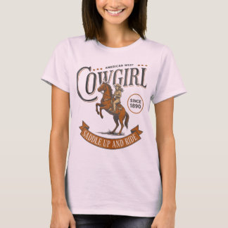 Cowgirl – Saddle Up and Ride | Vintage Western T-Shirt