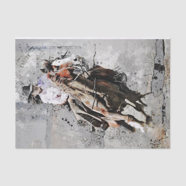 Cowgirl Seidenpapier (Vorderseite)