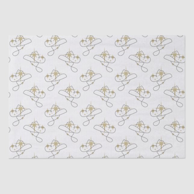 Cowgirl Seidenpapier (Vorderseite)