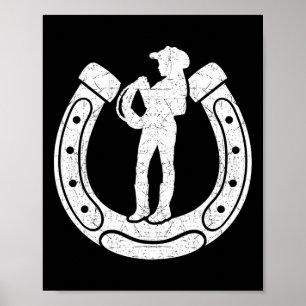 Cowgirl Silhouette Horsescute Ss Niedlich Ss Horse Poster