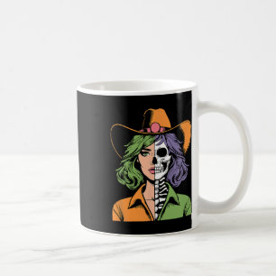 Cowgirl Skeleton Halloween Kaffeetasse