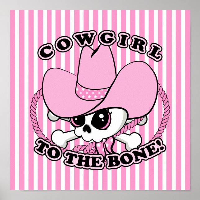 Cowgirl Skull Poster (Vorne)