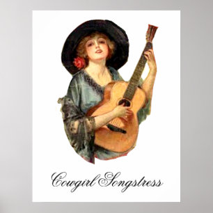 Cowgirl Songstress Poster