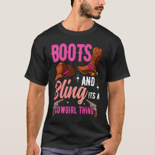 Cowgirl-Stiefel Bling Es Ist Eine Cowgirl-Sache Co T-Shirt