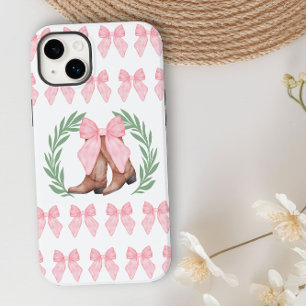 Cowgirl-Stiefel Lorbeerkranz und rosa Schleifen Case-Mate iPhone 14 Plus Hülle
