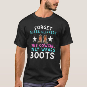 Cowgirl-Stiefel Musik Western Fam Mädchen Frauen T-Shirt
