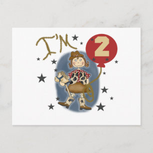 Cowgirl T - Shirt und Geschenke zum Geburtstag Postkarte