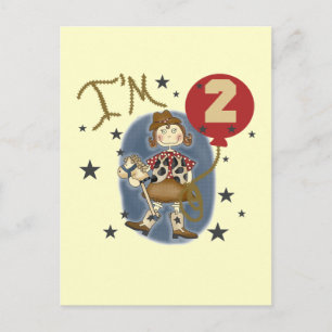 Cowgirl T - Shirt und Geschenke zum Geburtstag Postkarte