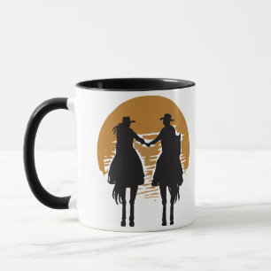 Cowgirl und Cowboy Tasse