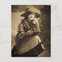 Cowgirl und ihr Six Shooter Vintage