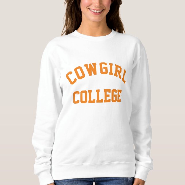 Cowgirl Uni Sweatshirt (Vorderseite)