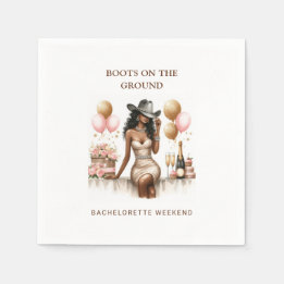 Cowgirl Western Brautparty Servietten