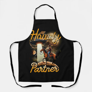 Cowgirl Western Country Alien Cowboy UFO Howdy Par Schürze