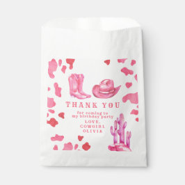 Cowgirl Western First Rodeo Geburtstag Vielen Dank Geschenktütchen