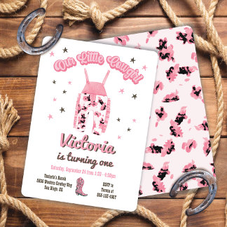 Cowgirl Western Geburtstagsparty Einladung