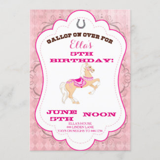 Cowgirl Western Geburtstagsparty Einladungen