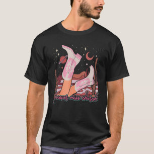 Cowgirl Western Grafik Lyrik Ich Feiere Jeden Sonn T-Shirt