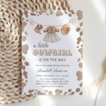 Cowgirl Western Hat Boots Dress Baby Dusche