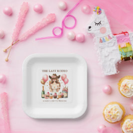 Cowgirl Western Rodeo Bachelorette Brautparty Pappteller