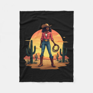 Cowgirl Western Rodeo Melanin History Texas Junete Fleecedecke