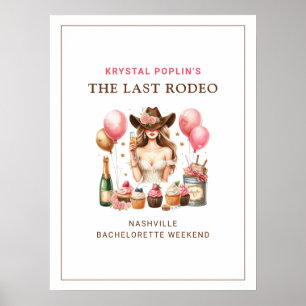 Cowgirl Western Rodeo Poster