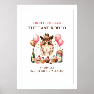 Cowgirl Western Rodeo Poster