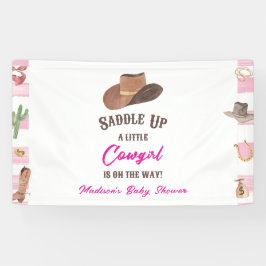 Cowgirl Western Rodeo Wild West Baby Dusche Banner
