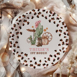 Cowgirl Wild West 1st Rodeo Ranch Geburtstagsparty Pappteller<br><div class="desc">Ja,  Haw! Cowgirls. Die Wild West Rodeo Kollektion ist eine perfekte Mischung aus rustikalem Charme und gürnischem Glamour,  die den traditionellen cowgirl-Geist mit einer Touch von rosa Eleganz verbindet. Dekoration,  Geschirr und Accessoires sorgen für ein harmonisches Zusammenspiel.</div>