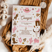 Cowgirl Wild West Rodeo Ranch Baby Dusche