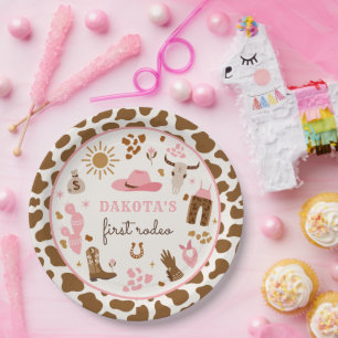 Cowgirl Wild West Rodeo Ranch Geburtstagsparty Dek Pappteller